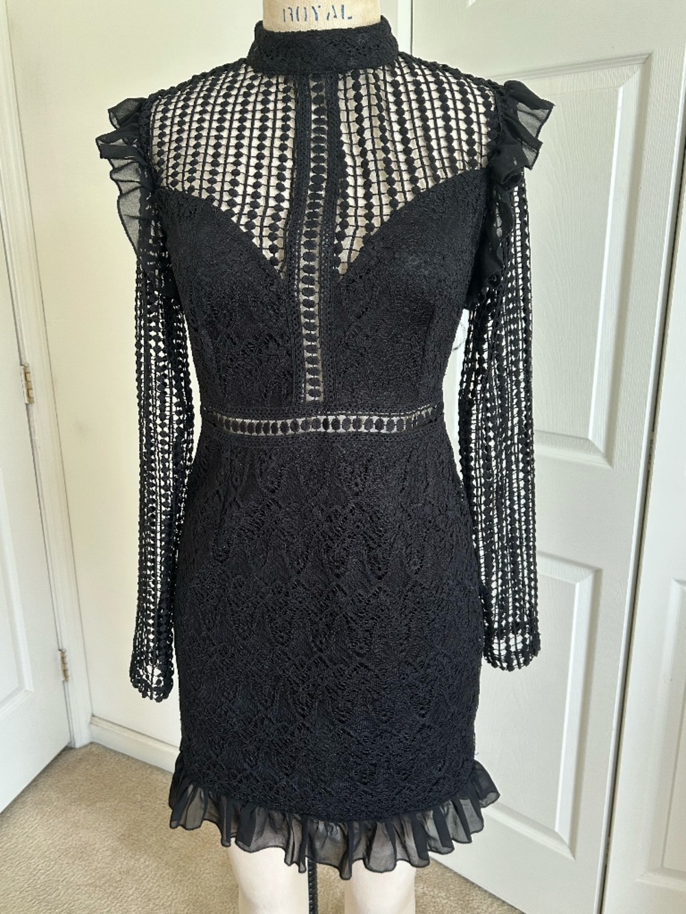 PrettyLittleThing Crochet and Lace Dress NWT